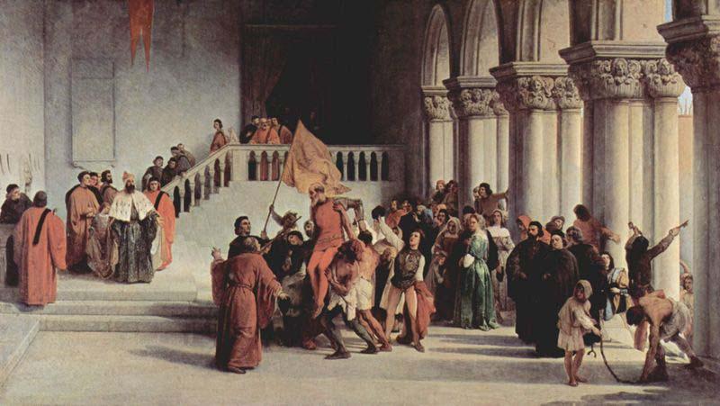 Francesco Hayez Release of Vittor Pisani from the dungeon
